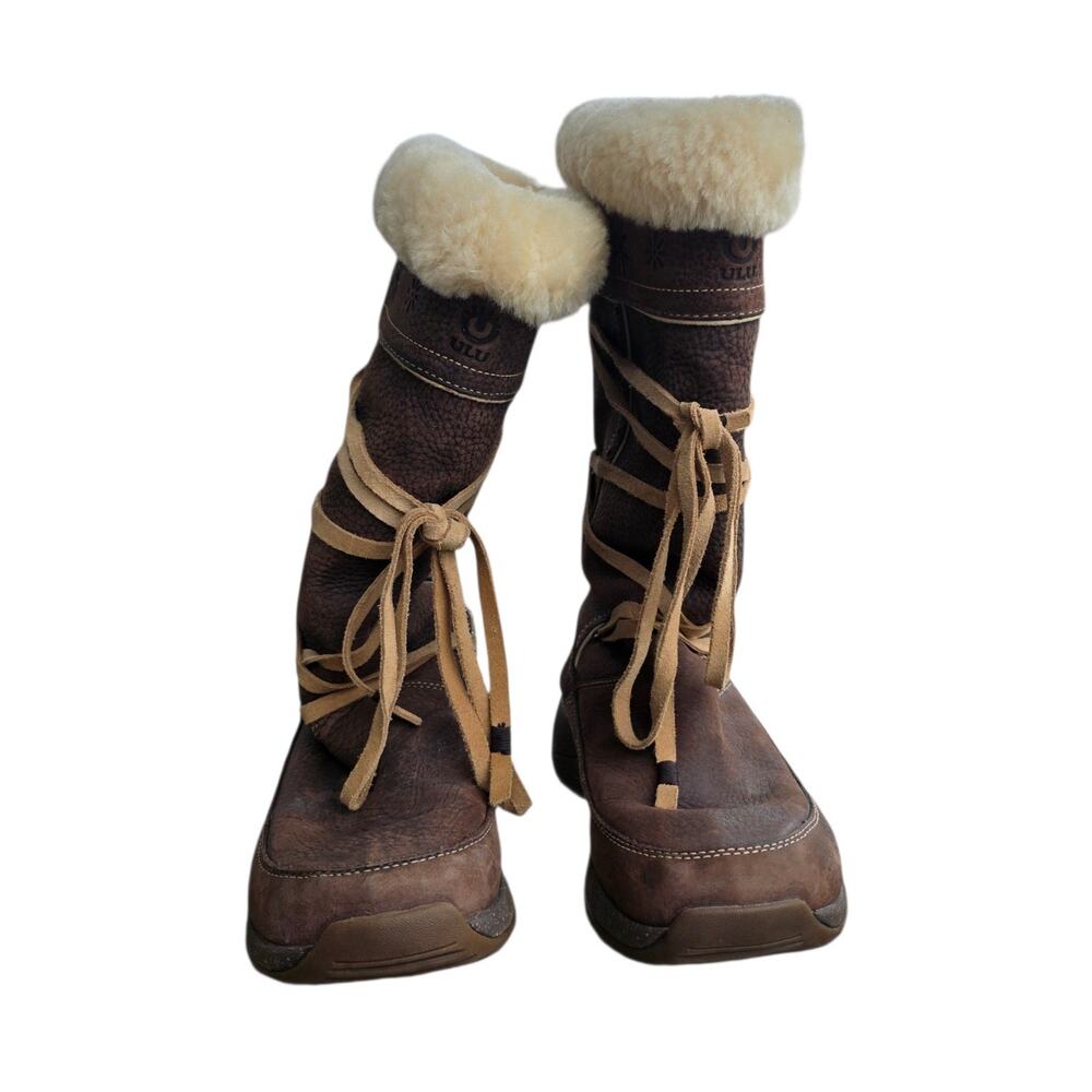 Ulu Fur Lined Winter Boots Brown Size 7.5